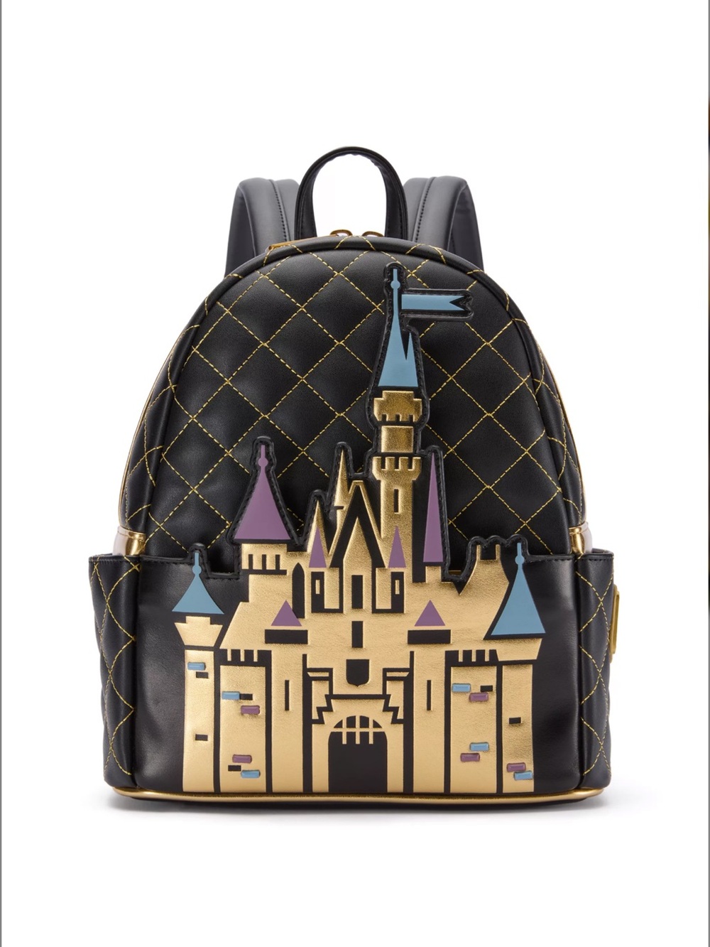 Loungefly Disneyland Resort 70th Anniversary Sleeping Beauty Castle Mini Backpac